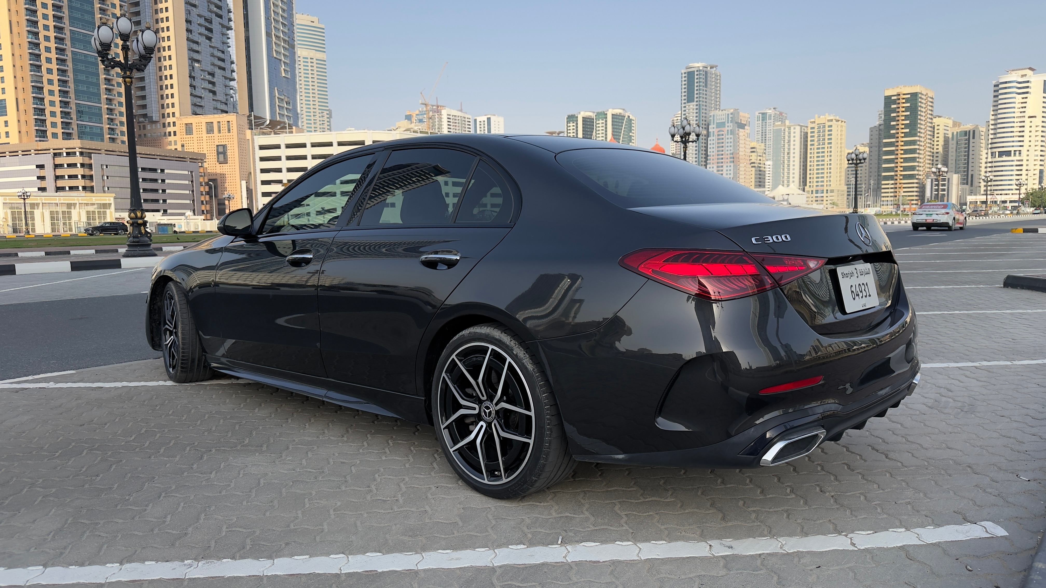 Black Mercedes Benz C300 4Matic 2023